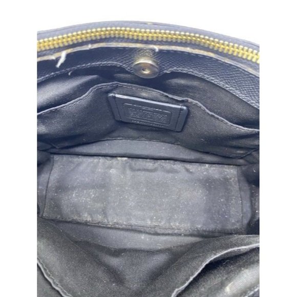 Coach Carryall Mini Brooke Light Goldblack Leather Cross Body Bag - Picture 11 of 11